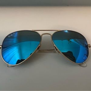 Ray Ban Polarized Aviator Flash Lenses
